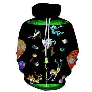 Rick and Morty Text Hoodie