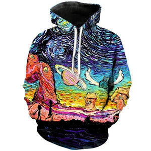 Rick and Morty Text Hoodie